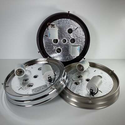 8 Inch Flush Mount Pan Fixture Fitter / Shade Holder / Base