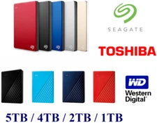 5TB 4TB 2TB 1TB External HDD 2.5" Portable USB 3.0 Hard Disk Drive Various
