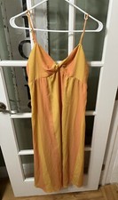 Show Me Your Mumu Magnolia MIDI Dress Sunkissed Boho Striped Sz L 