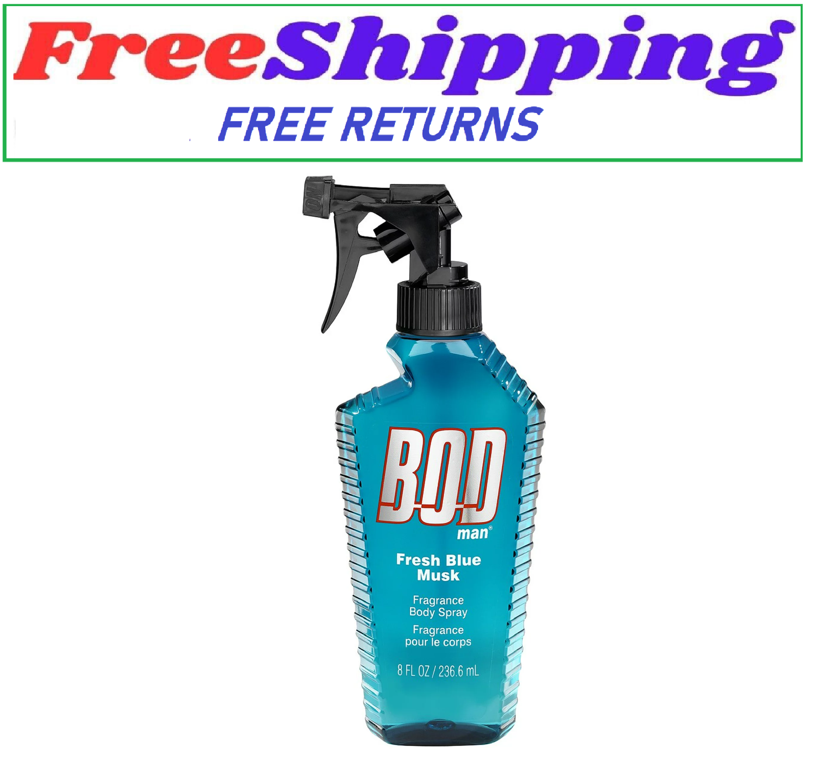 BOD Man Fragrance Body Spray, Blue Musk, 8 fl oz eBay