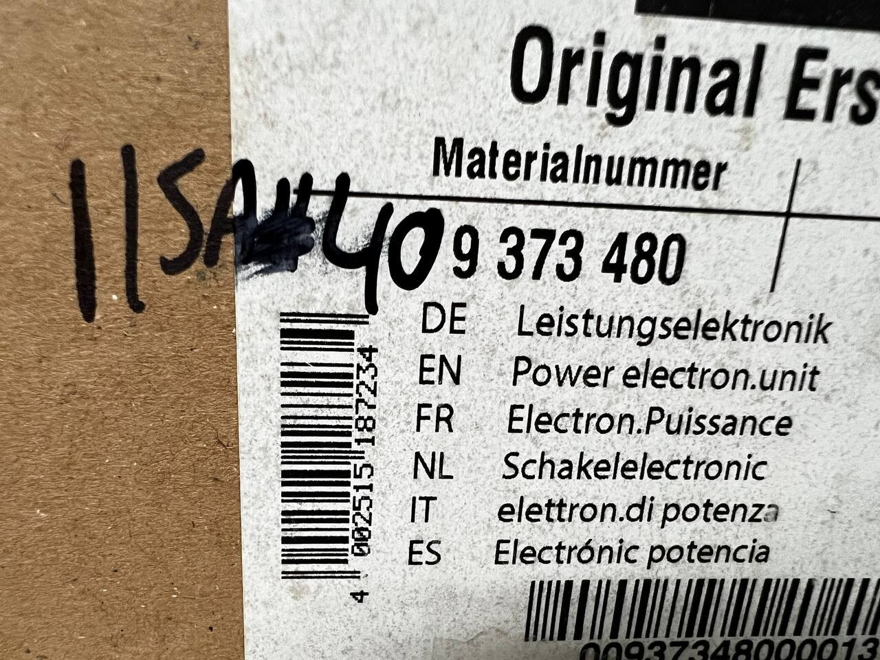 Genuine OEM Miele Power electron.unit 9373480 | eBay 