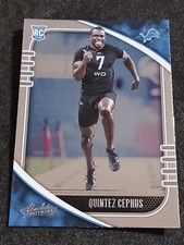 2020 Panini Absolute Quintez Cephus #187  RC Detroit Lions Football Card Rookie 