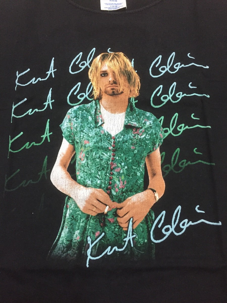 Vtg Kurt Cobain Nirvana In a Dress The End of Music 1993 Tee