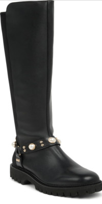 Karl Lagerfeld Paris Reese Lug Sole Knee High Boot NWOT Size 5 1/2