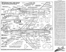 Skyleada Folland Gnat free flight plan set