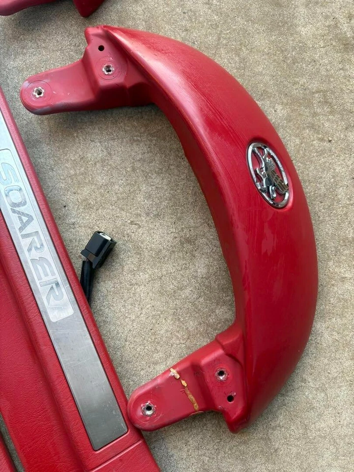 Juego de alféizares de placa de desgaste y soporte trasero reposacabezas Toyota Soarer SC430 Lexus UZZ40 Foto 3 de 4