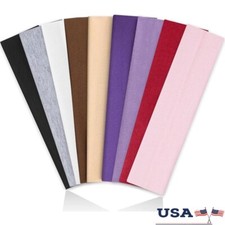 Non Slip Headbands Women 9Pcs Soft Elastic Hair Bands Workout Yoga Running New