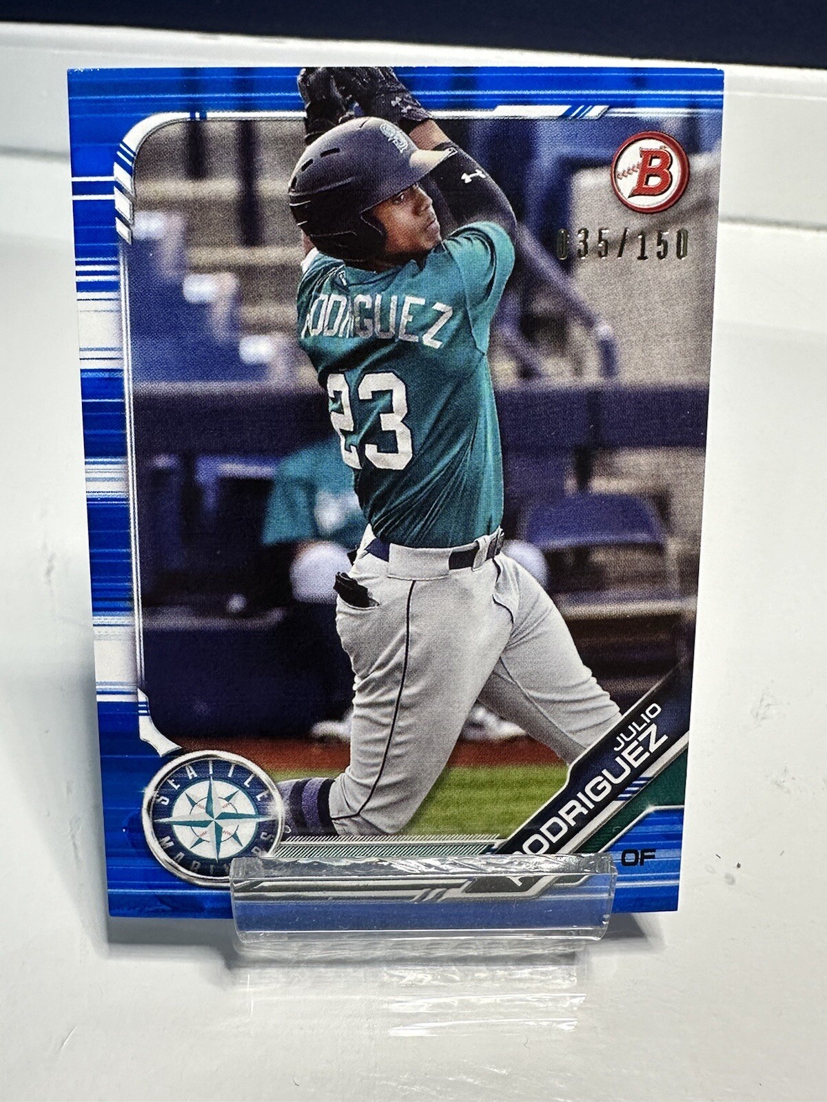 2019 Bowman Draft 🔥Julio Rodriguez 🔥Blue Parallel /150 ROOKIE BD-60