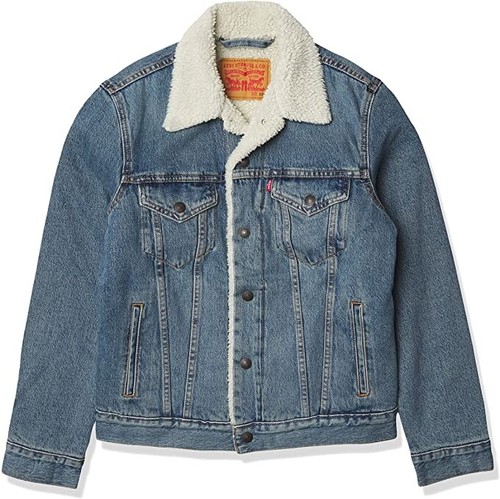 Sherpa Trucker Jacket Denim 