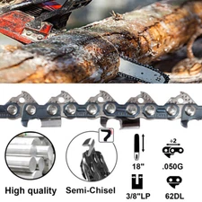 2pk 18" Chainsaw Chain Blade For Echo CS400 CS370 3/8"LP .050G 62DL 91PX62CQ