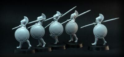 Bruder Vinni Miniaturen weibliche Hoplites Phalanx 4/4 (5 Stück)