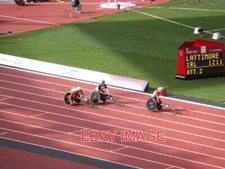 PHOTO  DAVID WEIR (MIDDLE) AFTER WINNING HEAT AT PARALYMPIC GAMES  2012