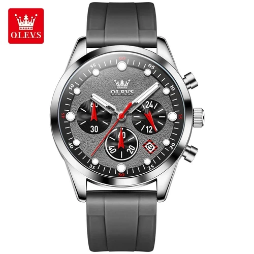 Waterproof Quartz Business Luminous Watch Men OLEVS Luxury Men's Date Strap - Picture 8 of 23