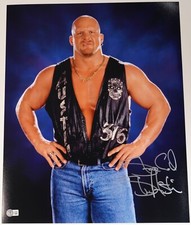 Stone Cold Steve Austin Signed 16x20 Photo BAS COA WWE WWF Picture Autograph 972