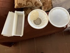Boite à Cake Tupperware et 2 moules charlotte : un sans couvercle vintage
