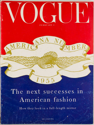 Priscilla Peck AMERICAN FASHION NUMBER Steichen MOMA Tweed VOGUE February 1 1955