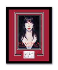Elvira Autographed Signed 11x14 Framed Photo Cassandra Peterson ACOA