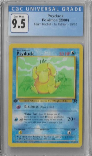 Psyduck (1st Edition) graded CGC 9.5 for sale on eBay