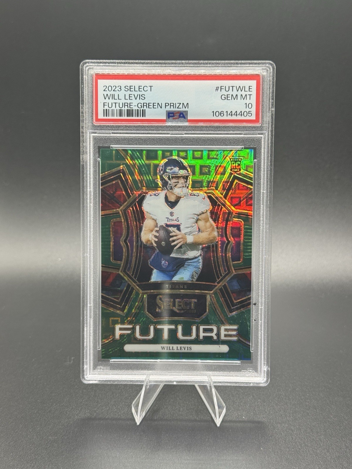 Will Levis Panini Select Select Future #FUTWLE Green Prizm