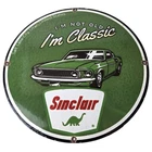 Vintage Sinclair Gasoline Sign - Service I'm Classic Gas Pump Porcelain Sign
