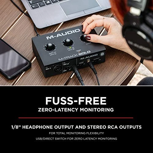 Studio Equipment Bundle - M-Track Solo USB Audio Interface and Over Ear - Image 4 of 4