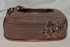 Shiny Rose Pink Color Tissue Box Cafe Hotel Bar Box Holder European Acrylic