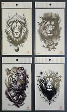 4 Sheets Premium Quality Middle Half Arm Temporary Tattoos For Men  Women 16