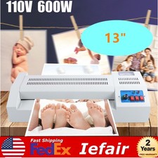 13" Laminating Machine A3 A4 Thermal Laminator Machine 4 Roller Hot Cold Film