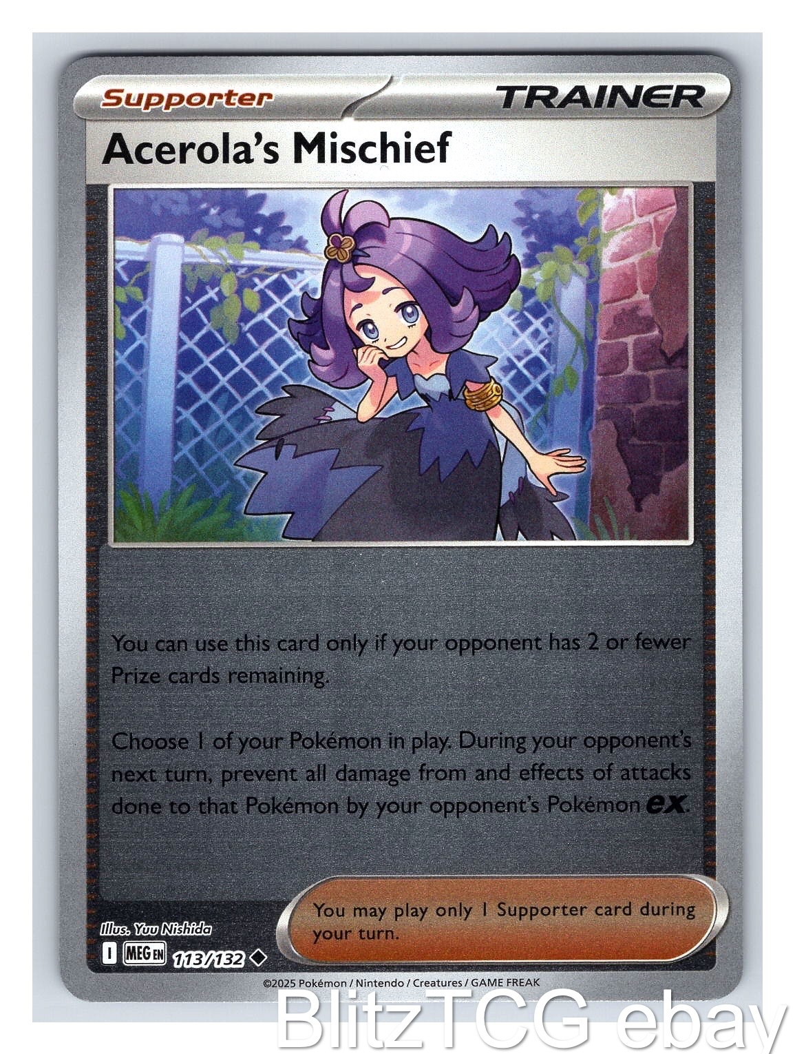 Acerola's Mischief ASC 180/217 Ascended Heroes Pokemon Reverse Holo NM/M