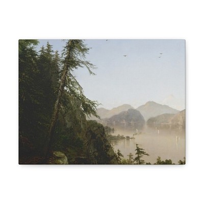 John Frederick Kensett - Along the Hudson - 1852 - Canvas Wall Art