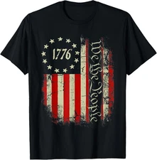 Usa Us Flag Patriotic 4Th Of July American 1776 Unisex T-Shirt