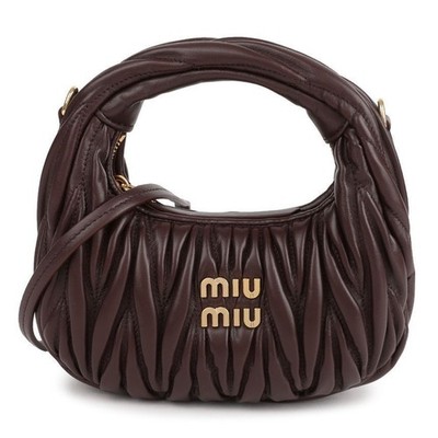 Miu Miu Hobo Bag in Napa Leder 5BP078-AN88-F0NBL-OOO 141983356