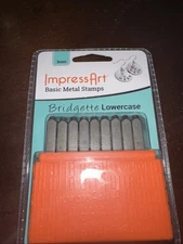 ImpressArt BRIDGETTE 3mm LOWERCASE Font Metal Letter Stamps 27 Pcs