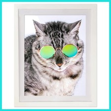 12x16 Picture Frame with 10x14 Mat Solid Wood Diamond Art Painting Frame 30x4...