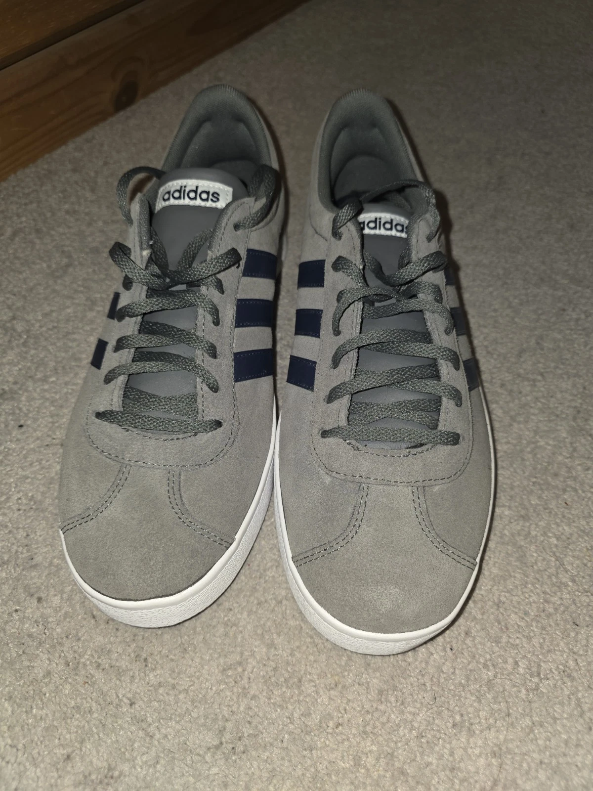 Adidas Uomo Grigio Scamosciato UK10 Indossate
