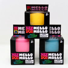 Nee Doh Mello Mallo Squishy Stress Fidget Color Changing Marshmallow NEW