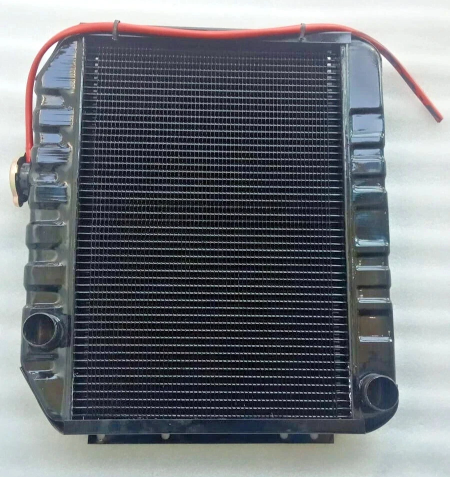 Fits Jeep 49-64 CJ-3A, 3B, Truck, Station wagon-4 Row Copper Radiator Assembly - Изображение 3 из 4