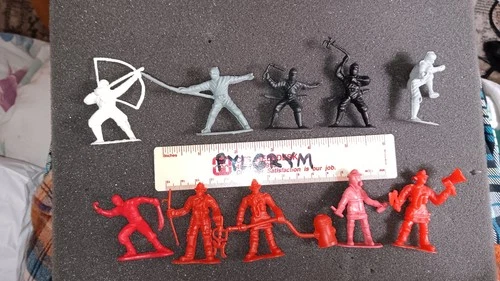 Vintage Rare HING FAT JA-RU Ninjas vs. Firemen Fire Fighters 2" Figures Lot N2