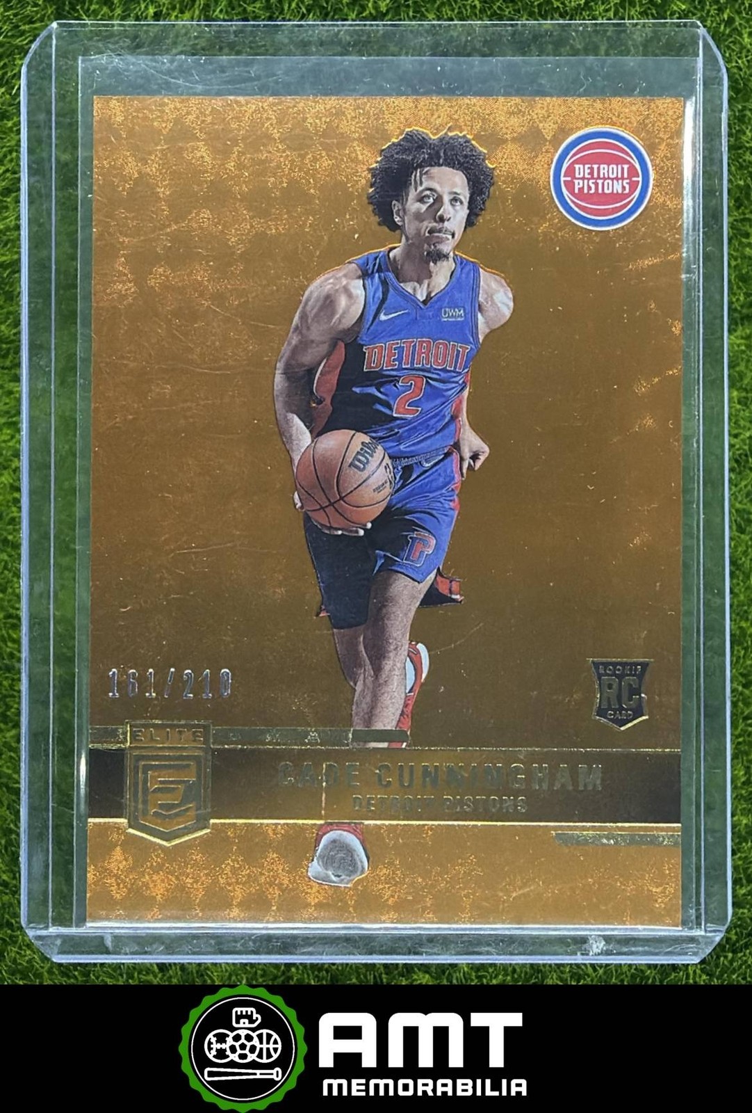 Cade Cunningham RC 2021-22 Panini Donruss Elite 161/210 Orange Pistons