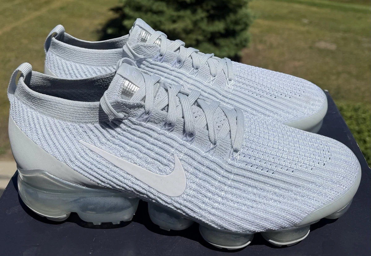 Preços baixos em Nike Air VaporMax Flyknit 3 Pure Platinum | eBay