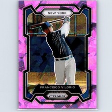 2024 Panini Prizm Francisco Vilorio #236 Pink Ice Prizm New York Yankees