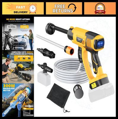 #ad #ad 800 PSI Cordless Pressure Washer Portable Handheld Power Washer with 6 in 1 Noz $258.99
