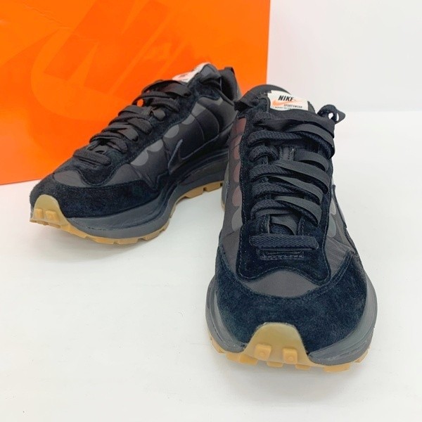 Nike Sacai Vaporwaffle Black Gum Sneakers Dd1875-001 with Box