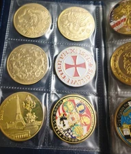 60 Medaillen Münzen Silber Gold Farbe Sammlung Nachlass Konvolut Kein Echt 999 