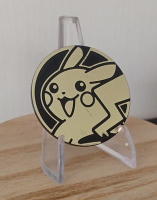 Nintendo Pokémon TCG Münze Pikachu Motiv Metall 1x Gold/Schwarz