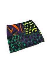 Versace Leopard Colorful Mini Skirt Made in Italy 40