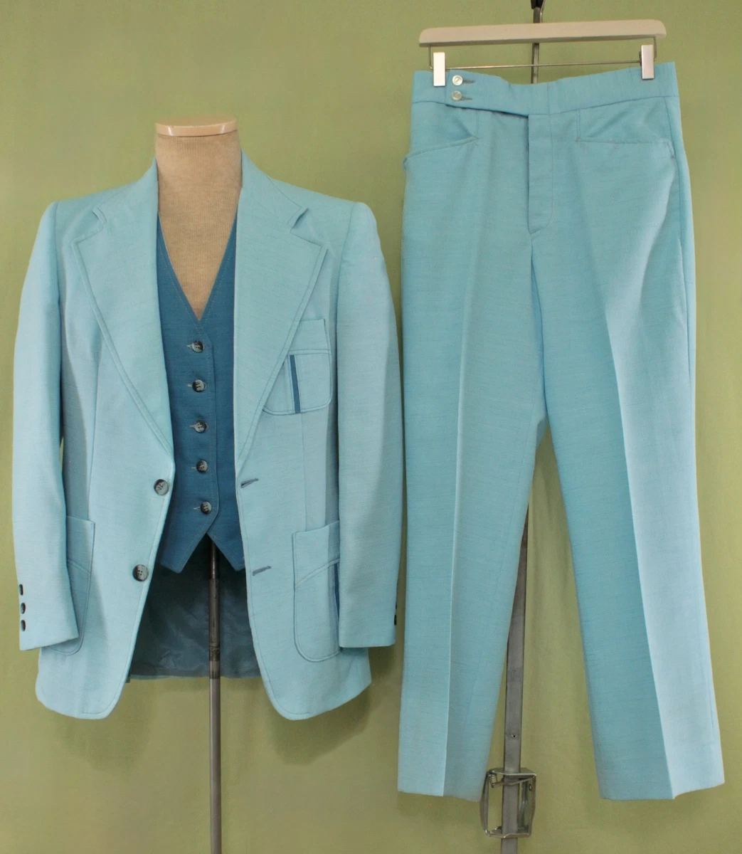 Blue Leisure Suit In Men's Vintage Suits for sale - eBay