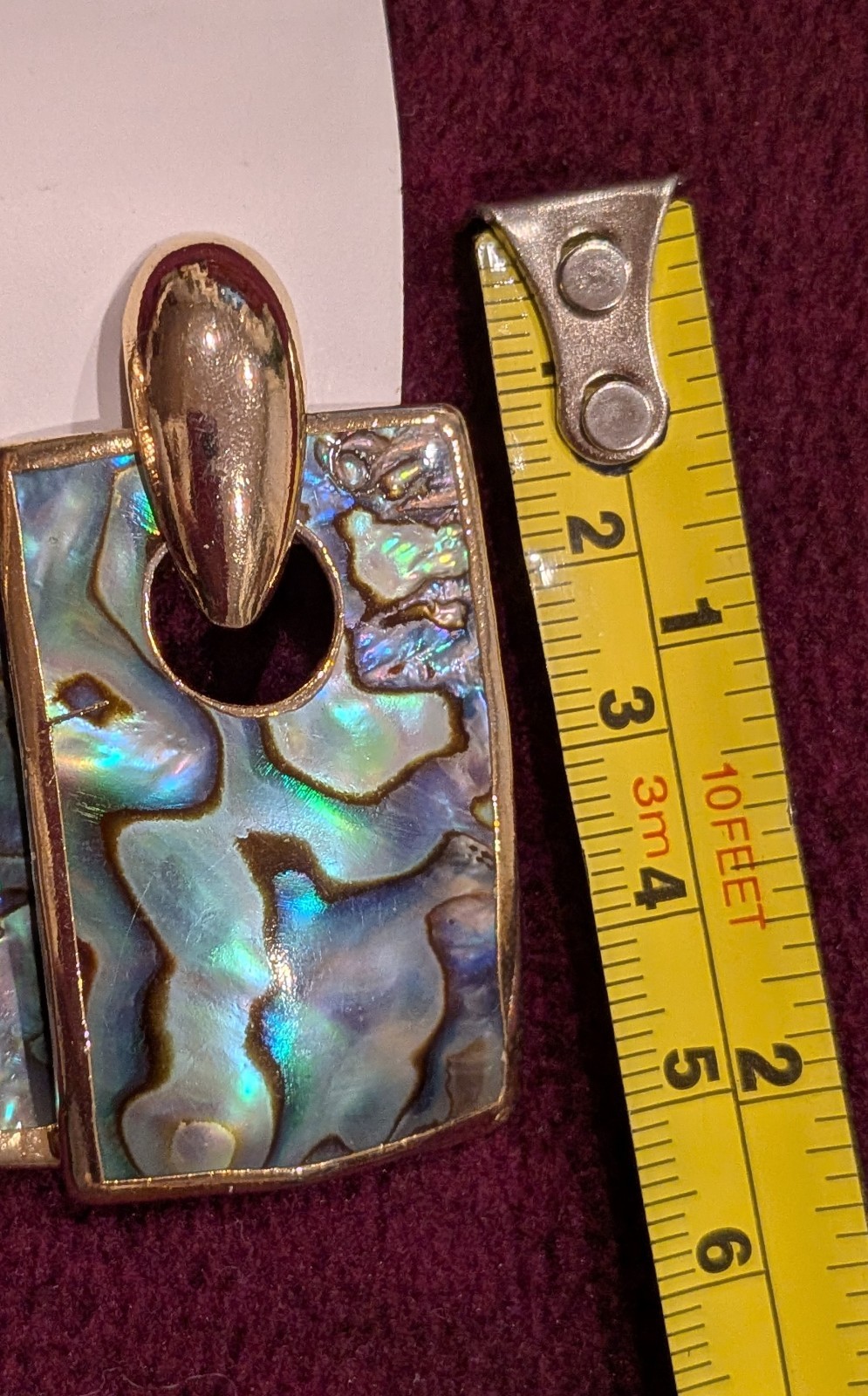 Versatile Paua Abalone Shell Dangle Earrings Irid… - image 5