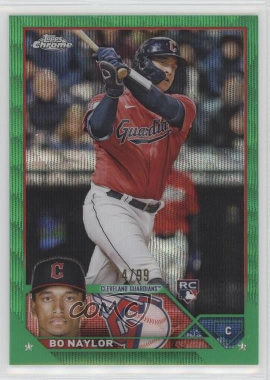 2023 Topps Chrome Green Wave Refractor 14/99 Bo Naylor #54 13c1