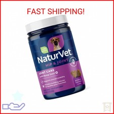NaturVet Hemp Joint Health, Joint Care Support Supplement for Dogs, Soft Chews,